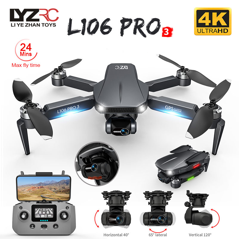 Fpv Brushless Rc Drone 4K - Drone L106 Pro 3 5G WIFI
