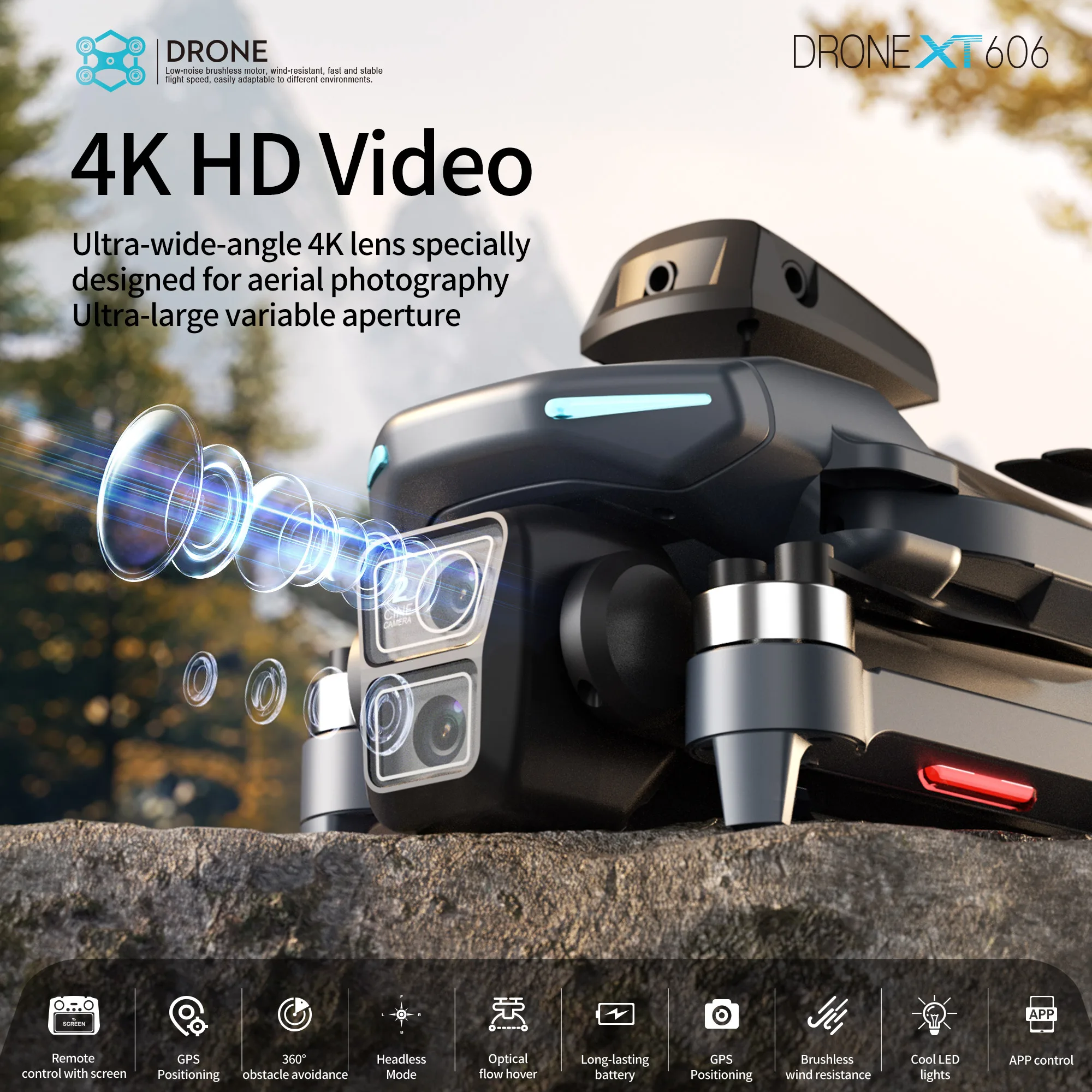 Drone Original XT606 Professio - Fpv Brushless Rc Drone 4K avis et prix