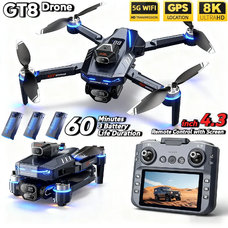 Chaud pour LSRC GT8 Drone 4K p - Fpv Brushless Rc Drone 4K avis et prix
