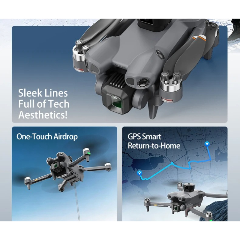 Drone RC pliable AE51 GPS avec - Fpv Brushless Rc Drone 4K avis et prix